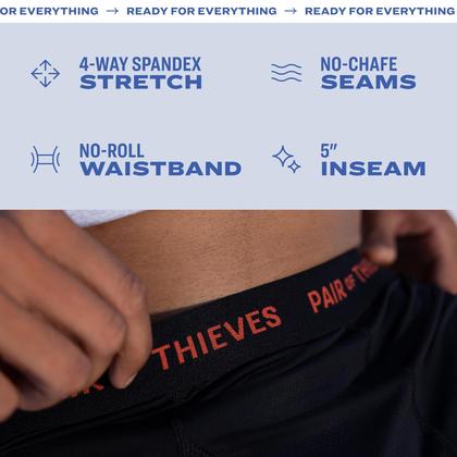 Imagem de Kit masculino de cuecas boxer Pair of Thieves Every Day (pacote com 4)