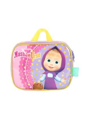 Imagem de Kit Masha E O Urso Mochila Rodas + Lancheira - Violeta