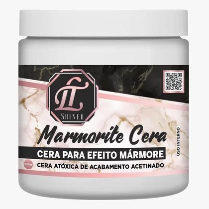 Imagem de Kit Massa de efeito Marmorite 4Kg Branco supremo + Cera de acabamento 700gr