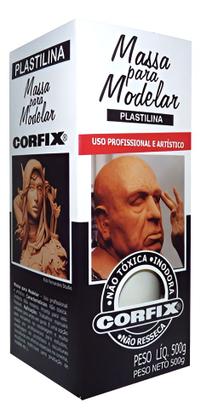 Imagem de Kit Massa Modelar BRANCA (Tipo Clay) Plastilina 2kg - 605107-301