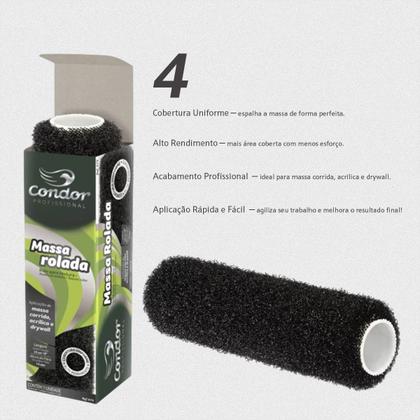 Imagem de Kit Massa Rolada Com até 2 Rolo de Textura Cabelo de Anjo 23cm