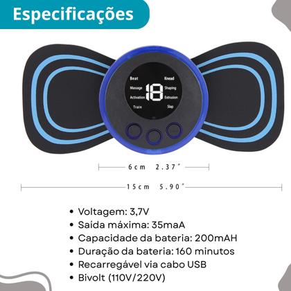 Imagem de KIT Massageador Compacto com Função de Aquecimento Terapêutico