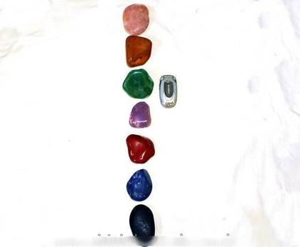 Imagem de Kit Massageador Seixo 7 Chakras Pedras Pólidas