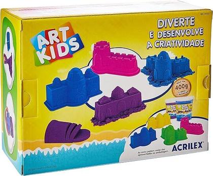 Imagem de Kit Massinha Areia Castelos 400 g - Acrilex