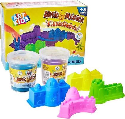 Imagem de Kit Massinha Areia Castelos 400 g - Acrilex