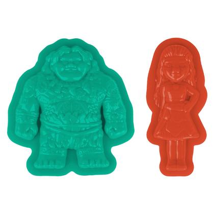 Imagem de Kit Massinha Com Acessórios Moana E Maui Disney Para Crianças Brinquedo Colorido Com Acessórios Diversos - Cotiplás