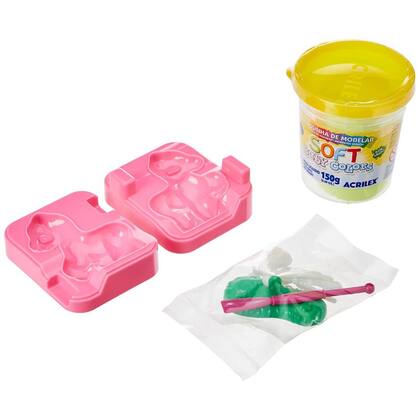 Imagem de Kit Massinha de Modelar Baby Poney com Molde 150g Art Kids