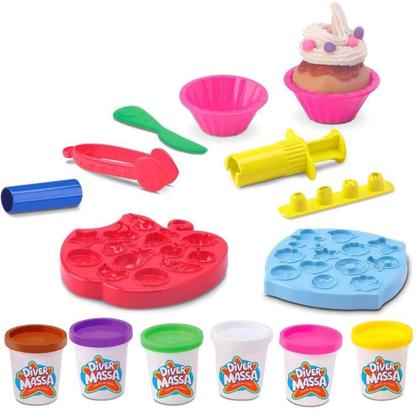 Imagem de Kit Massinha de Modelar Confeitaria Divertida + Café da Manhã Diver Massa Divertoys