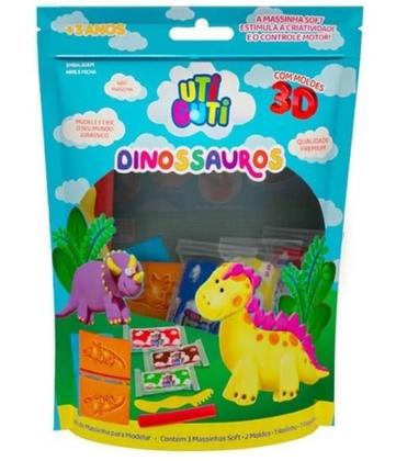 Imagem de Kit Massinha De Modelar Dinossauros Utiguti