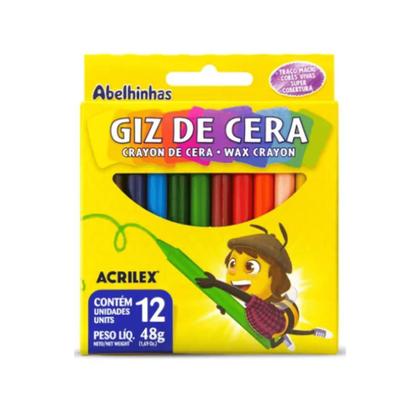Imagem de Kit Massinha de Modelar + Giz de Cera + Tinta Guache Acrilex