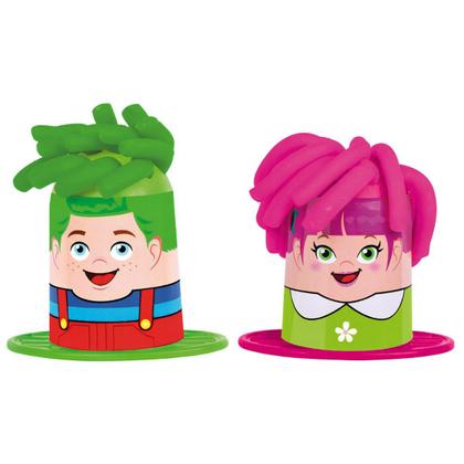 Imagem de Kit Massinha de Modelar Super Toys Cabelo Maluco + Pula e Molda