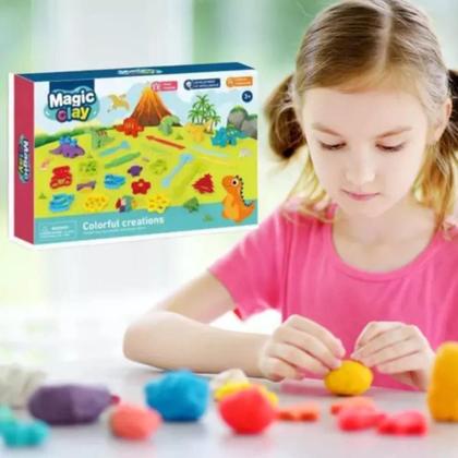 Imagem de Kit Massinha Modelar Brinquedo Infantil Educativo Diversão