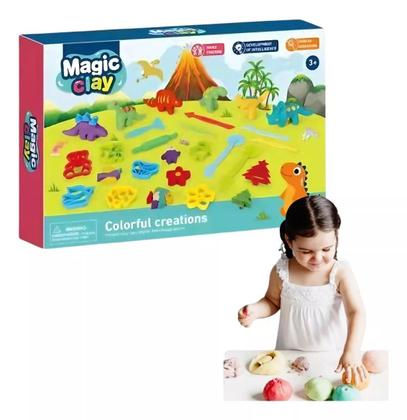 Imagem de Kit Massinha Modelar Brinquedo Infantil Educativo Diversão