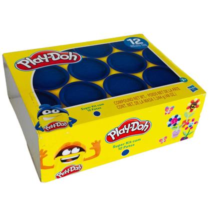 Imagem de Kit massinha play doh 12 potes escolha sua cor hasbro e4829