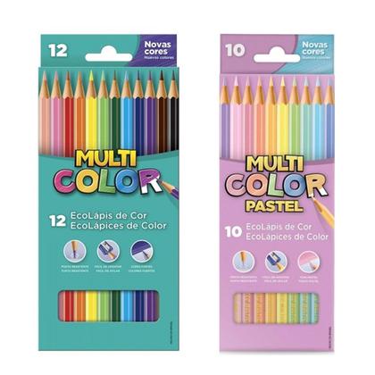 Imagem de Kit Material Escolar Volta as Aulas Infantil Menina Tom Pastel Verde Caderno Brochura Lápis Borracha Régua Cola 11 peças