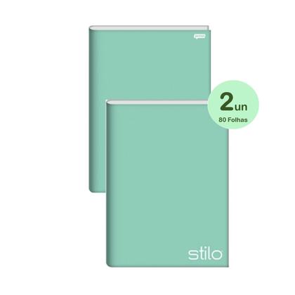 Imagem de Kit Material Escolar Volta as Aulas Infantil Menina Tom Pastel Verde Caderno Brochura Lápis Borracha Régua Cola 11 peças