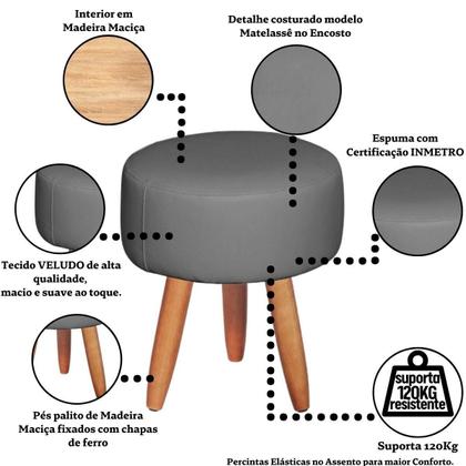 Imagem de Kit material sintético Namoradeira com Poltrona Capitone para Sala de Estar Recepção ambiente pequeno