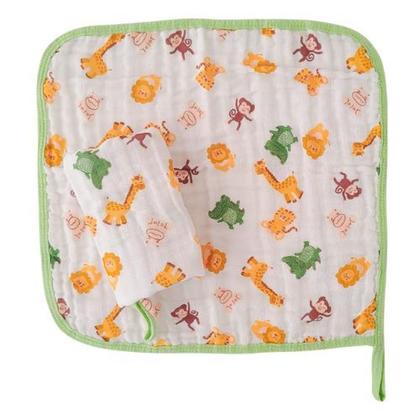 Imagem de Kit Maternidade Enxoval Bebê 5 Peças Toalha Banho Roupão Paninho Bolsa 100 Algodão Resistente