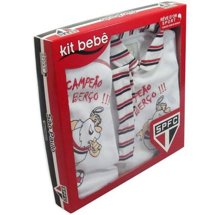 Imagem de Kit Maternidade São Paulo com Manta e Gorro Oficial