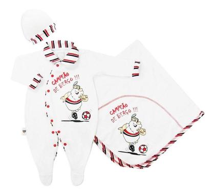 Imagem de Kit Maternidade São Paulo com Manta e Gorro Oficial