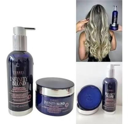 Imagem de Kit Matizador Infinity Blond Shampoo Máscara Reduct Blond