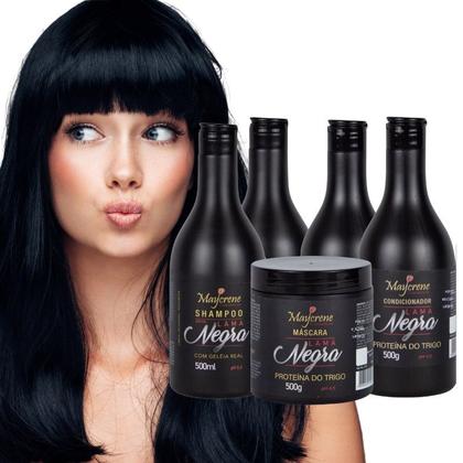 Imagem de Kit Matizador Lama Negra (2 Shampoo, 2 Condicionador e 1 Máscara) Maycrene