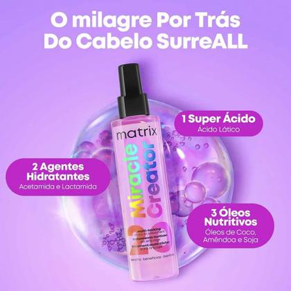 Imagem de Kit Matrix Food For Soft Shampoo 300ml + Máscara 500ml + Óleo Capilar 50ml + Spray Leave-In Miracle Creator 190ml