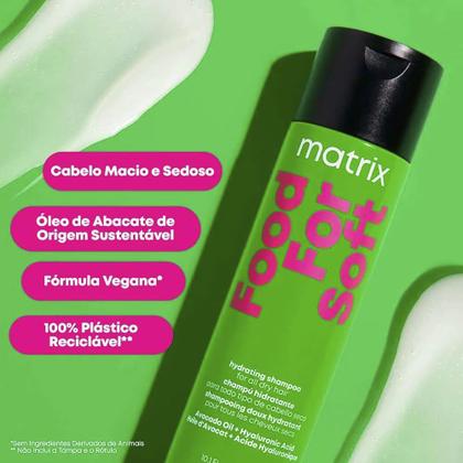 Imagem de Kit Matrix Shampoo + Condicionador Food For Soft + Leave-in Glow Mania