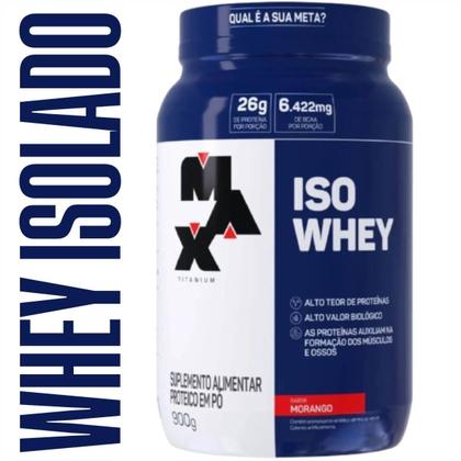 Imagem de Kit Max Titanium: ISO Whey Isolado 900g + Creatina 100% Pura 300g + Pré Treino Hórus 300g