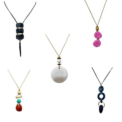 Imagem de Kit Maxi Colar Feminino Elegante Casual Chique 5 Unidades