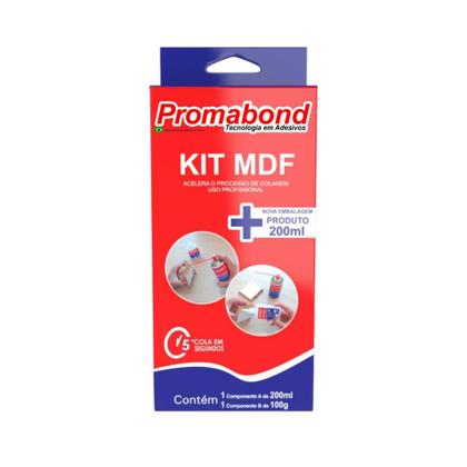 Imagem de Kit Mdf Cola Instantânea Componente A e B