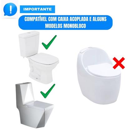 Imagem de Kit Mecanismo Completo Com Botão de Descarga Dupla Universal Caixa Acoplada