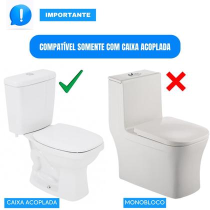 Imagem de Kit Mecanismo Completo Com Botão de Descarga Dupla Universal Caixa Acoplada