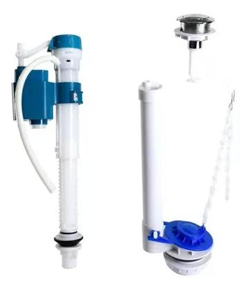 Imagem de Kit Mecanismo Completo Universal Caixa Acoplada Torre Entrada e Saida Mais Acessórios