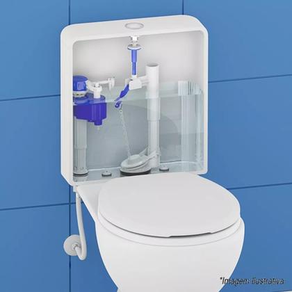 Imagem de Kit Mecanismo Completo Universal Caixa Acoplada Torre Entrada e Saida Mais Acessórios