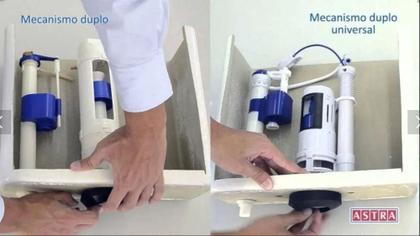 Imagem de kit Mecanismo para caixa acoplada completo universal Astra