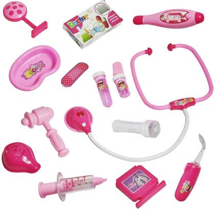 Imagem de Kit Médico Com Som Maleta Crianças Divertido Doutora Rosa - Dm Toys