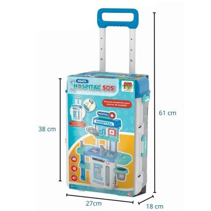 Imagem de Kit Médico Infantil Completo Maleta Sos Brinquedo Educativo