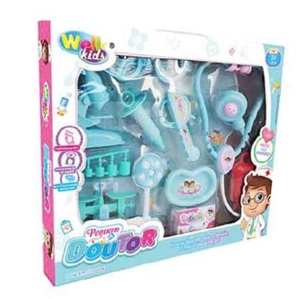 Imagem de Kit medico infantil doutor enfermagem completo 10 peças brinquedo estilo profissional