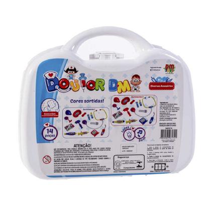 Imagem de Kit Médico Infantil Maleta Doutor DMToys6174 14 Luz Som