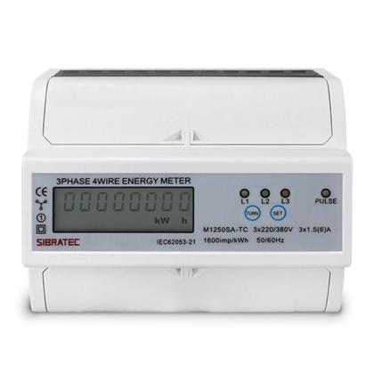 Imagem de Kit Medidor de Energia M1250SA Trifásico 220/380V + 3und TC MSQ 400/5A