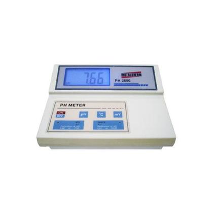 Imagem de Kit Medidor Ph Digital 0,00 A 14,00 Mv Orp Temperatura Ph-2600 Portátil Instrutherm Solução Calibração Tampão Ph 4 E 7