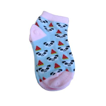 Imagem de Kit Meia 3 Pares Infantil Menina Cano Curto em Algodão Hoahi 004hock