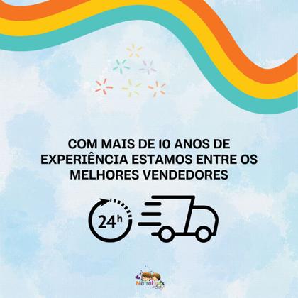 Imagem de Kit Meia Antiderrapante com 3 pares Pimpolho Menina Infantil 00 ao 25