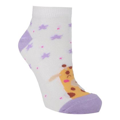 Imagem de Kit Meia Cano Curto Infantil Cia Da Meia 6 Pares Menina