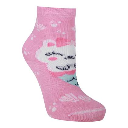 Imagem de Kit Meia Cano Médio Infantil Cia Da Meia 6 Pares Menina