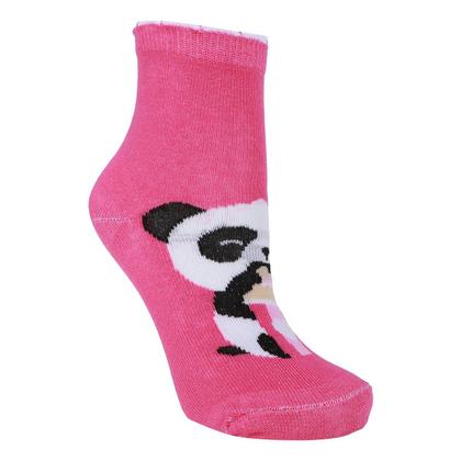 Imagem de Kit Meia Cano Médio Infantil Cia Da Meia 6 Pares Menina