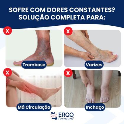 Imagem de Kit Meia de Compressão Zíper com Ponteira para Varizes, Inchaço e Cansaço nas Pernas