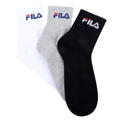 Imagem de Kit Meia Fila Cano Médio Logo c/ 3 pares