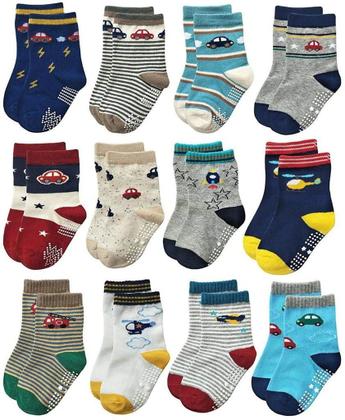 Imagem de Kit Meia Infantil 36 Pares Menino 4-8 anos desenho sortidos